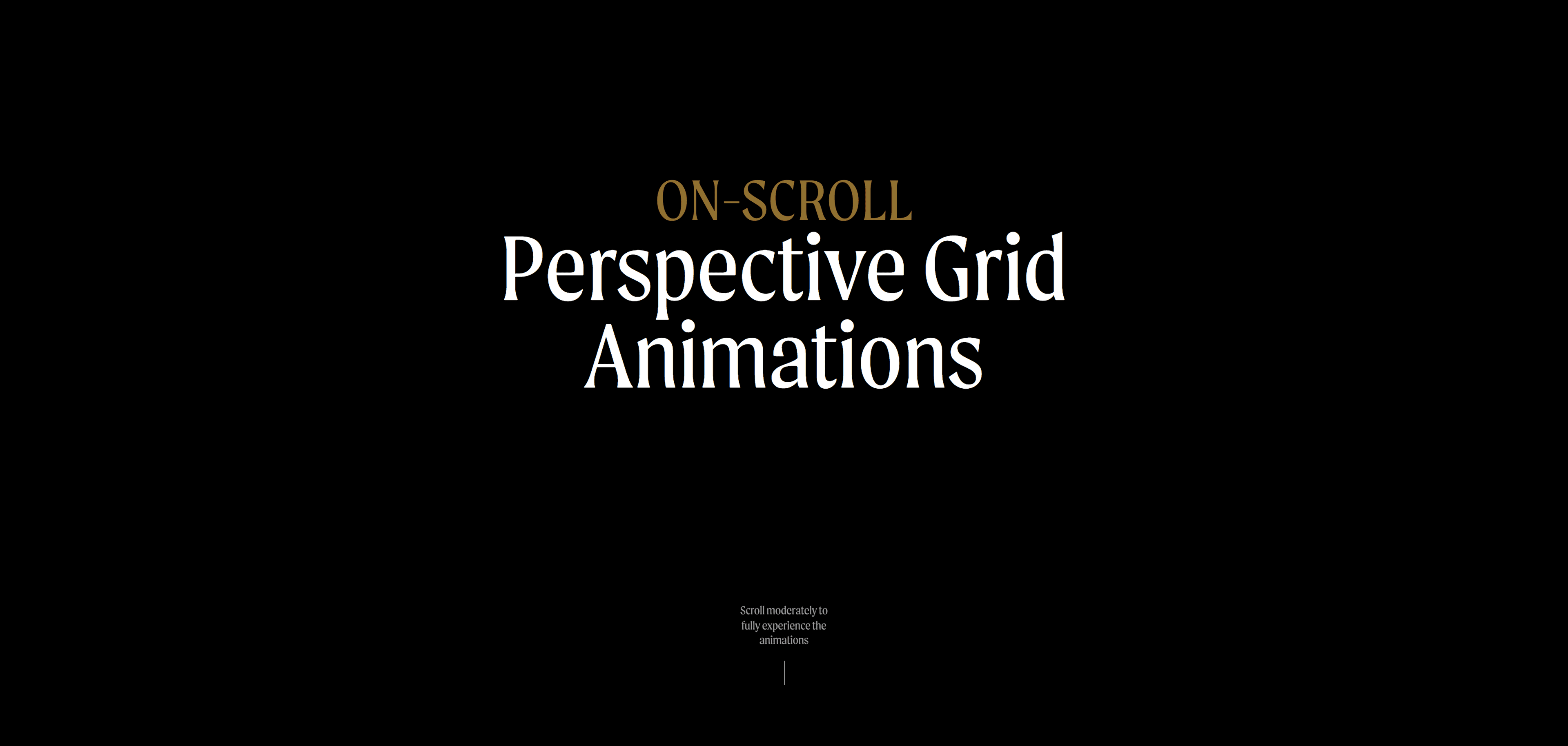 Scroll animation training